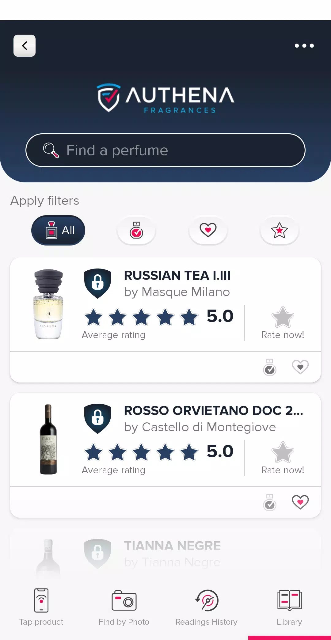 Schermata Authena Fragrances 1