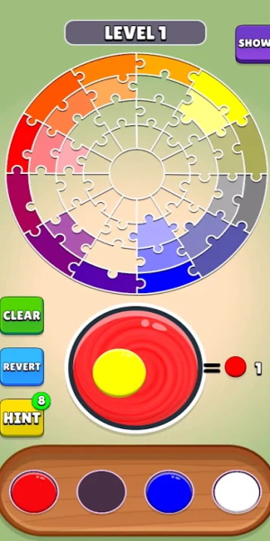 Color Merge Puzzle ဖန်သားပြင်ဓာတ်ပုံ 2