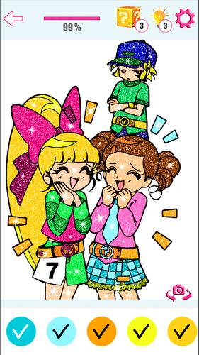 Anime Manga Color By Number Captura de tela 1