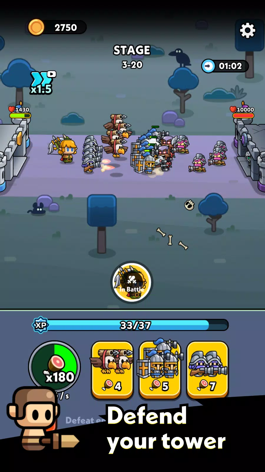 Tiny Warriors Go! Capture d'écran 2