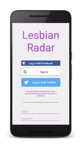 Lesbian Radar - Free dating for girls and women 螢幕截圖 0