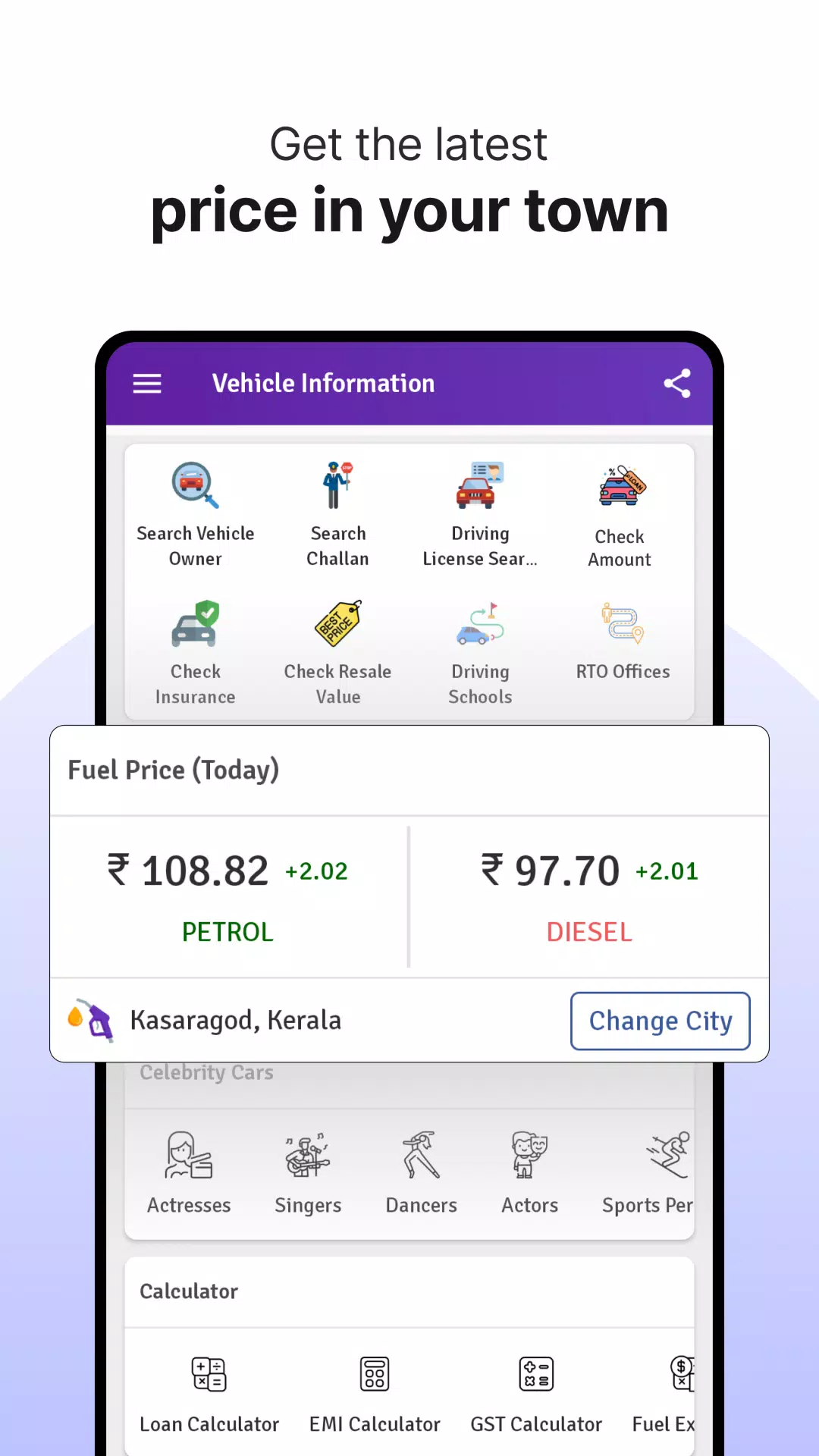 RTO Vehicle Info App, Challan 스크린샷 0