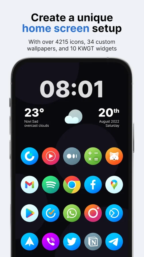 Hera Icon Pack: Circle Icons Screenshot 0