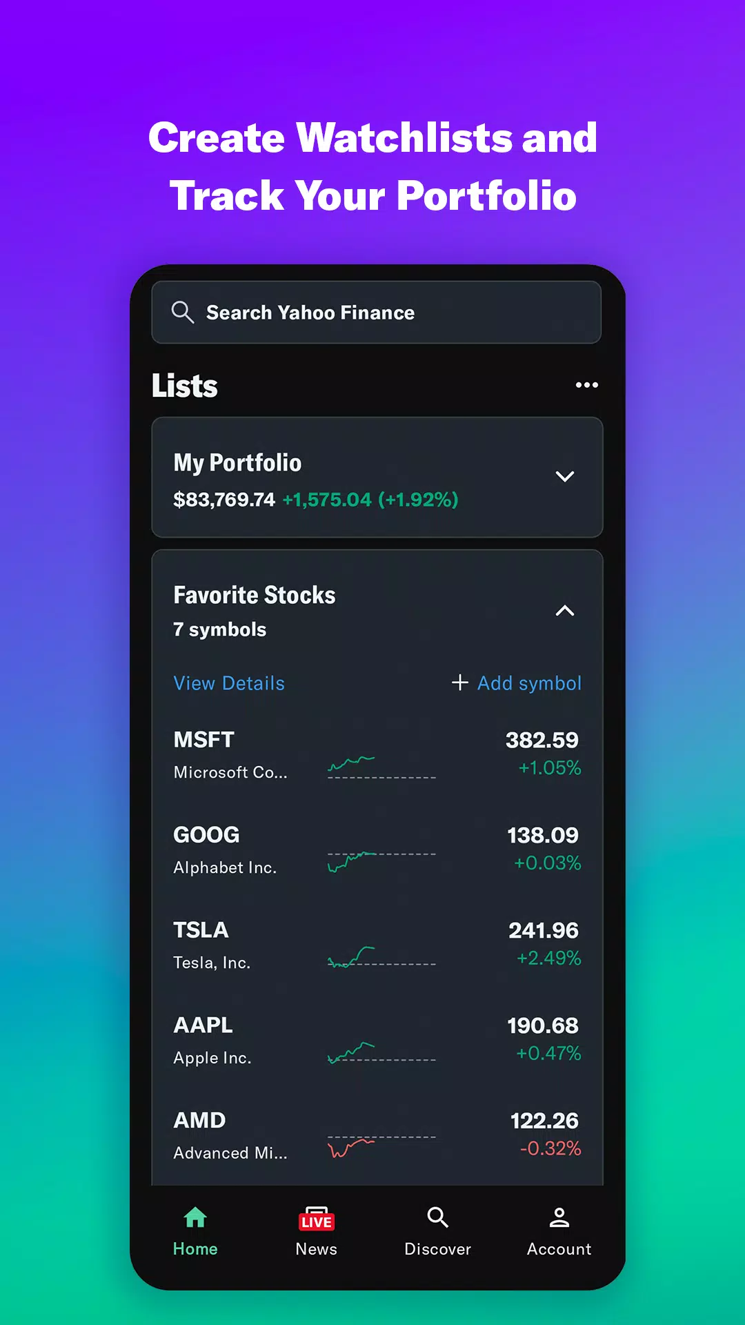 Yahoo Finance: Stock News Zrzut ekranu 3