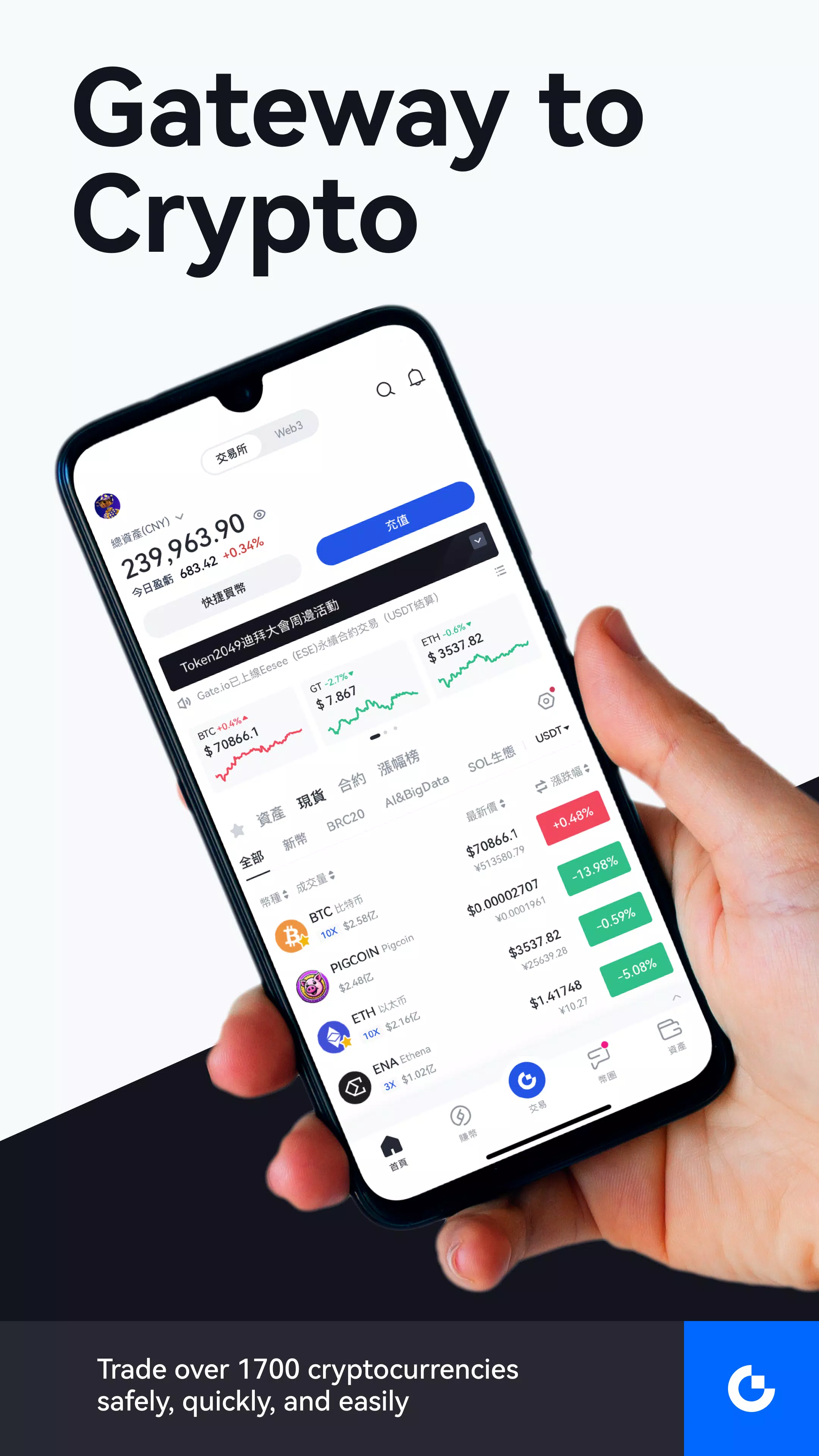 Gate.io - ビットコイン&暗号資産を購入 スクリーンショット 0