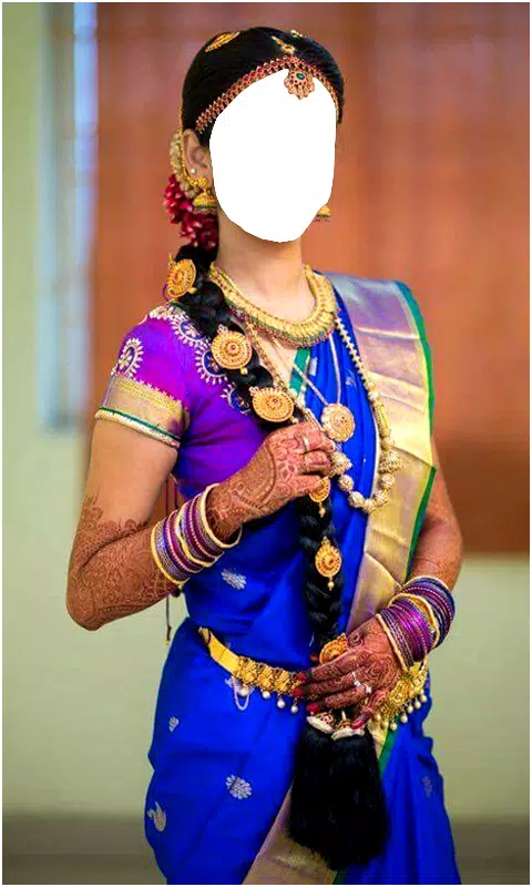 South Indian Women Saree Photo ภาพหน้าจอ 2