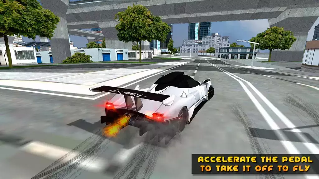 Flying Car Game driving Скриншот 3