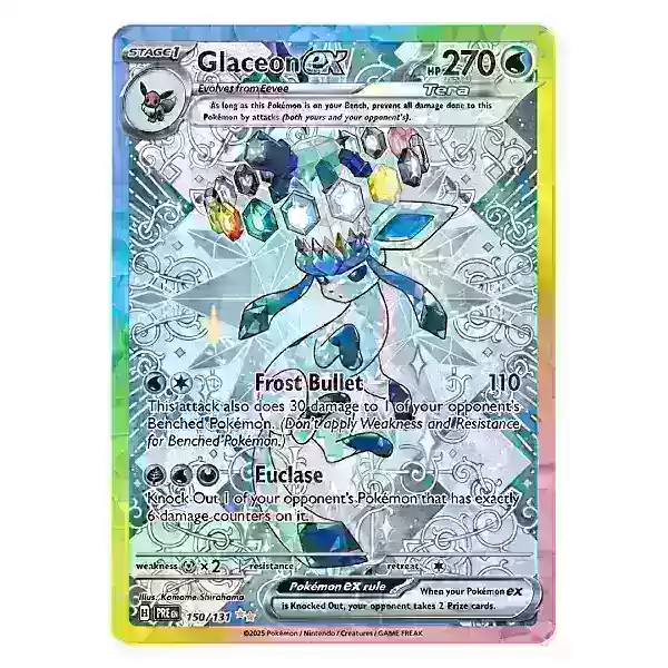 Glaceon ex Card