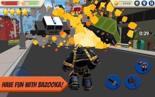 Robot Hero: City Simulator 3D Screenshot 2