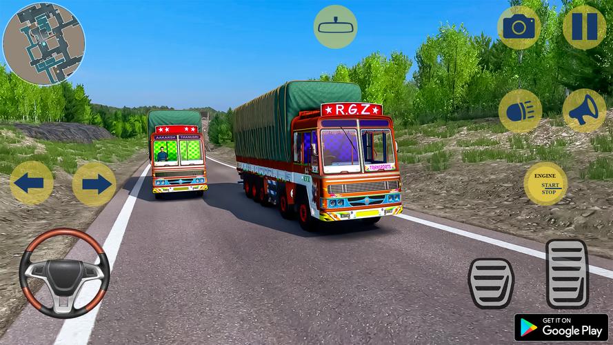 Indian Truck Cargo Truck Games Captura de tela 0