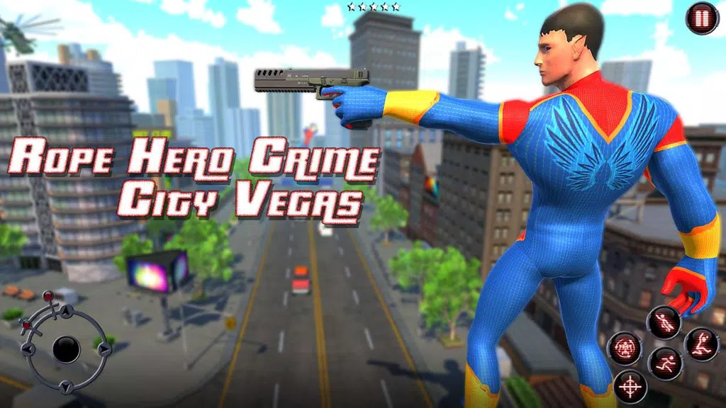 Rope Amazing Hero Crime City S 螢幕截圖 1