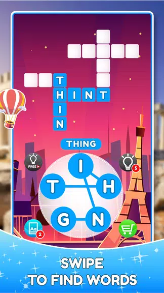 Word Travels Crossword Puzzle Ảnh chụp màn hình 0