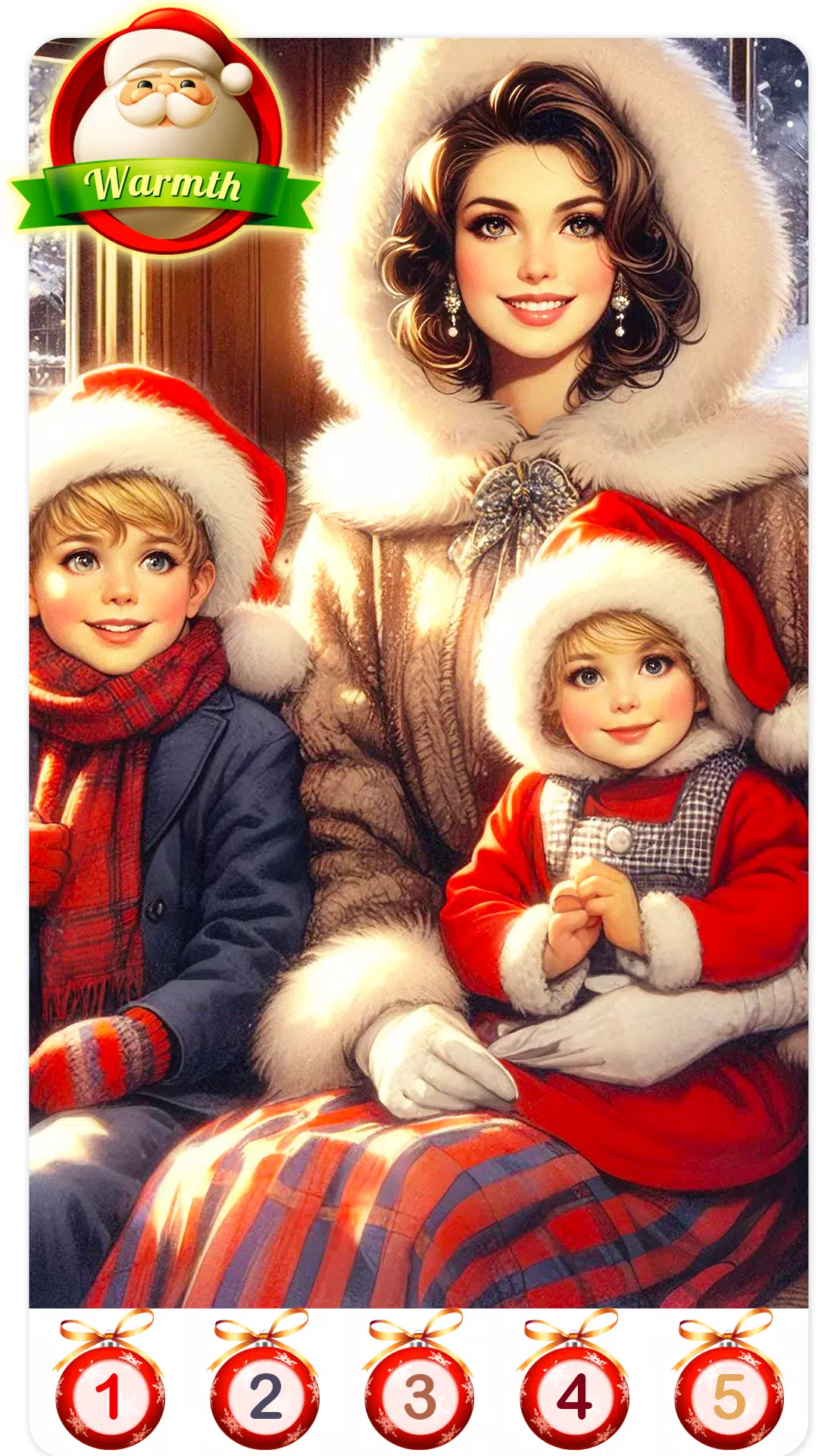 Christmas Santa Family Color Screenshot 3