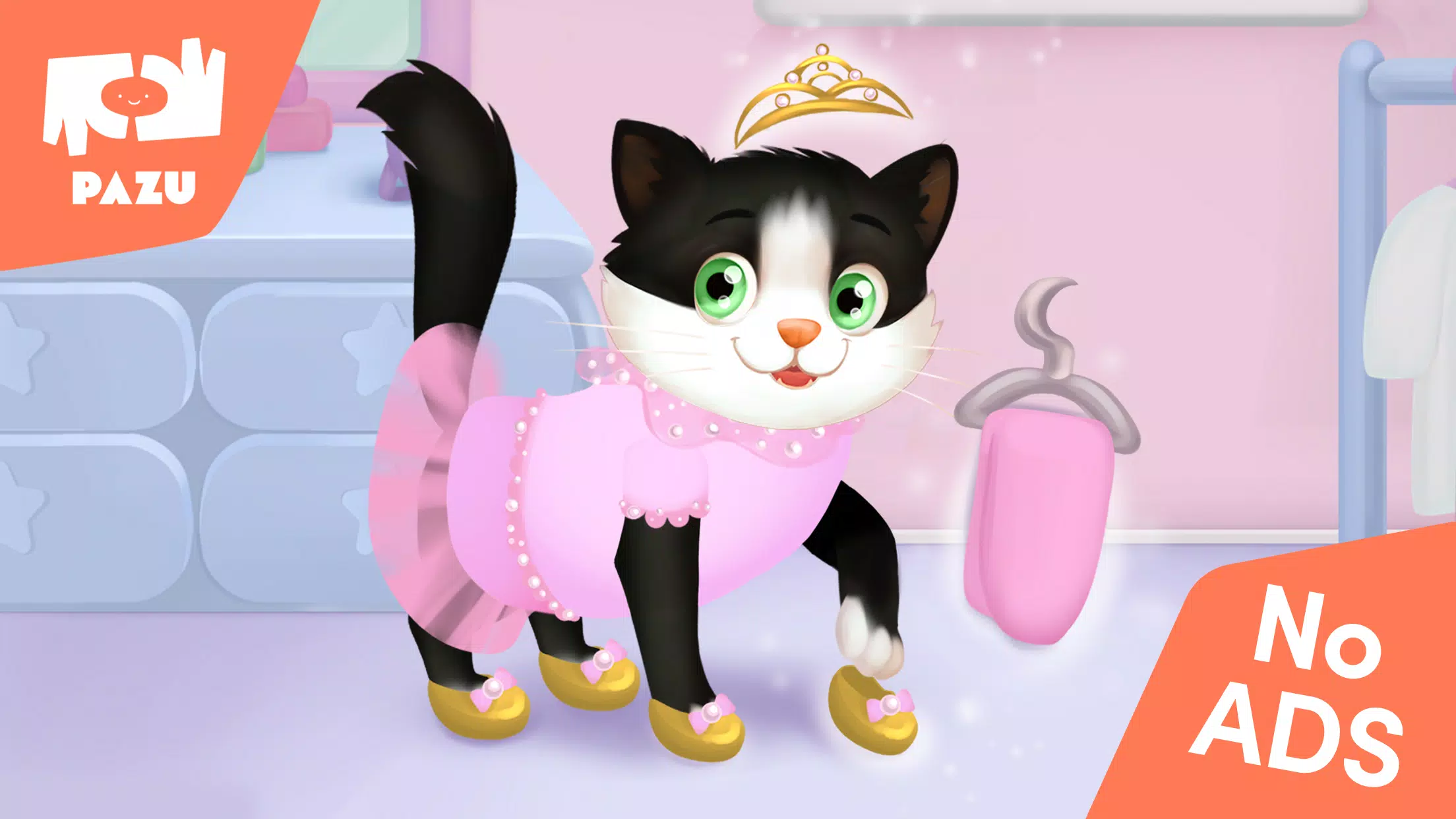 Cat game - Pet Care & Dress up Ảnh chụp màn hình 0