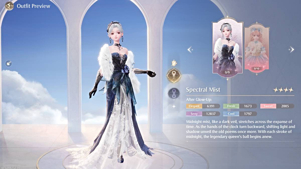 Spectrale mistoutfit in Infinity Nikki