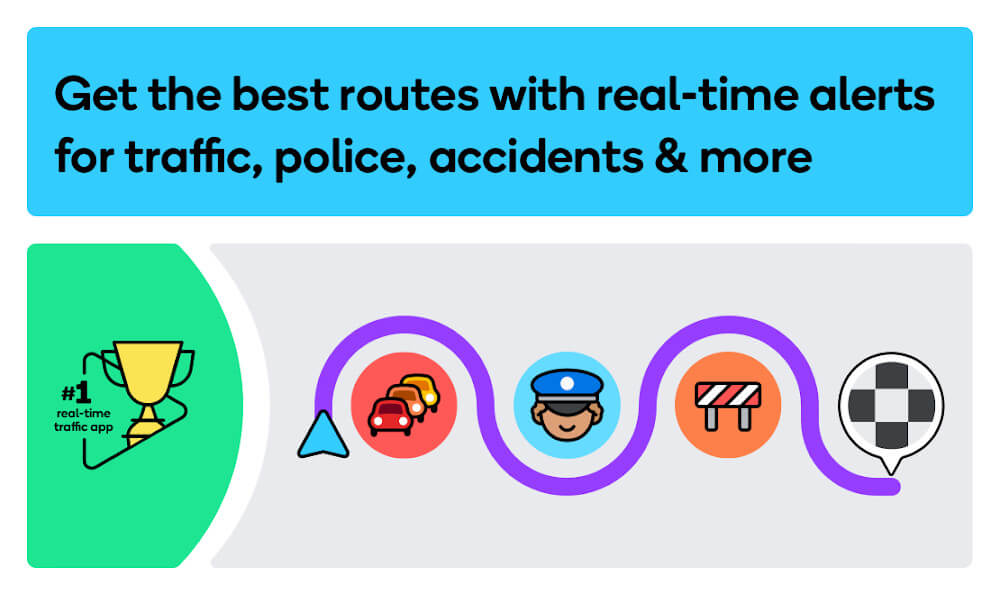 Waze ဖန်သားပြင်ဓာတ်ပုံ 0