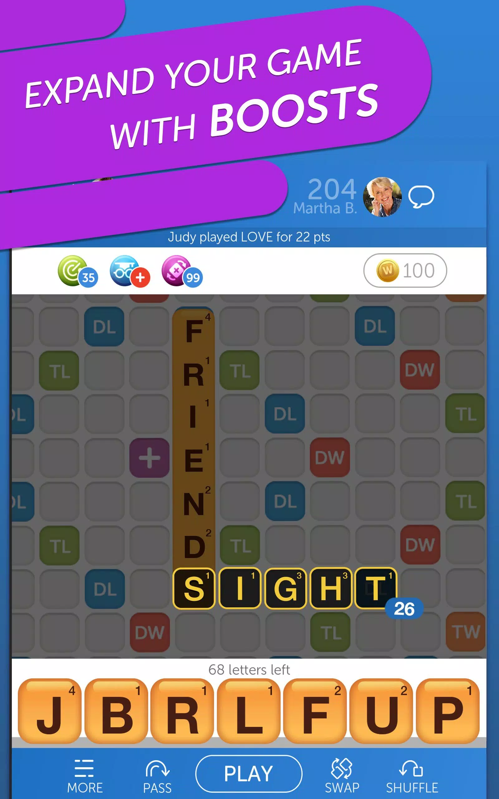 Words with Friends Word Puzzle应用截图第2张