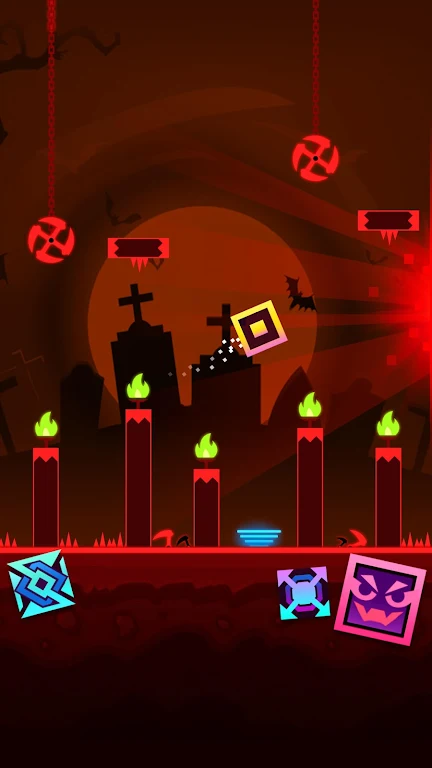 Block Dash: Geometry Jump Tangkapan skrin 2