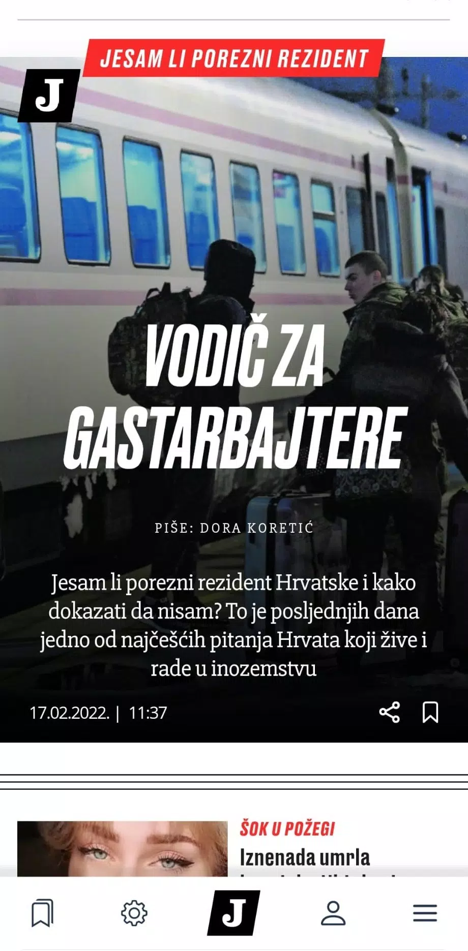 Jutarnji list Captura de pantalla 0