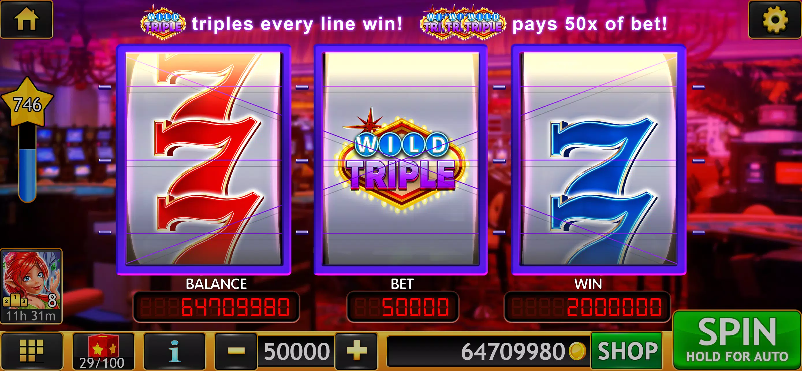 Schermata Wild Triple 777 Slots Casino 0