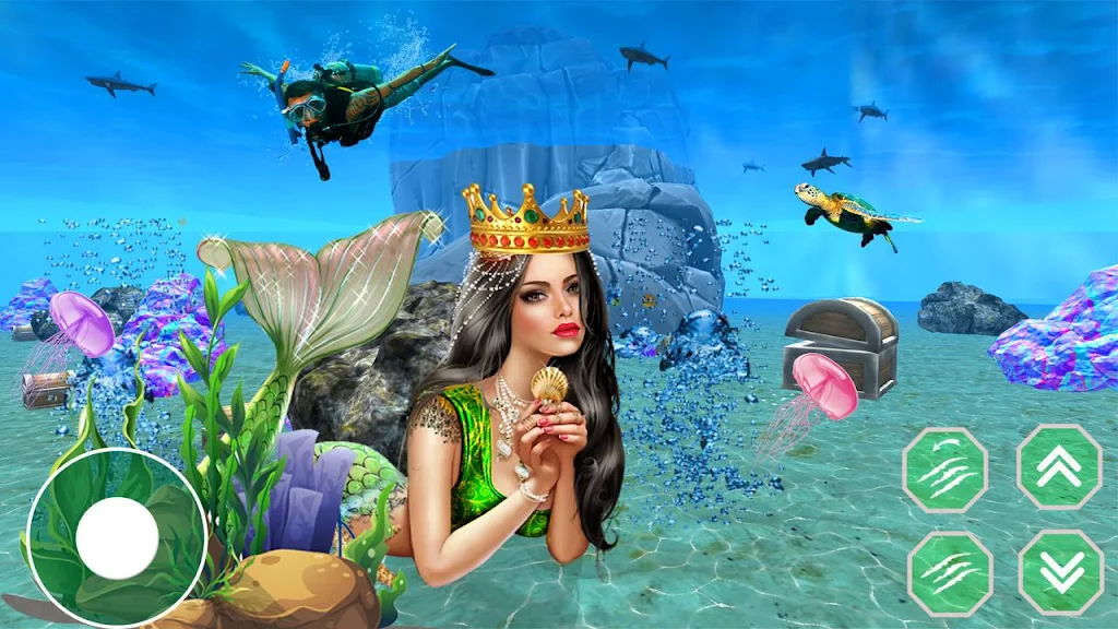 Mermaid Princess simulator 3D Ekran Görüntüsü 1