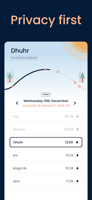 Pillars: Prayer Times & Qibla Screenshot 1