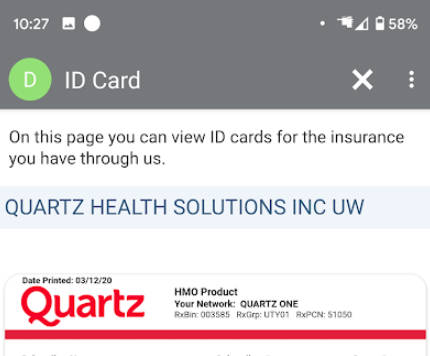 Quartz MyChart ภาพหน้าจอ 1