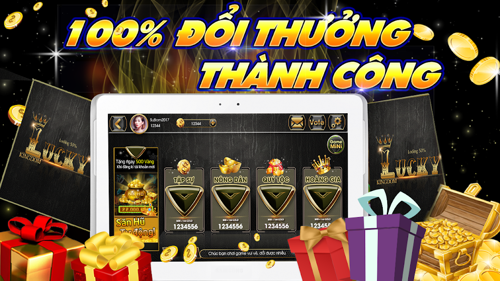 Slot - Vuong quoc lucky, Game Danh Bai Doi Thuong スクリーンショット 1