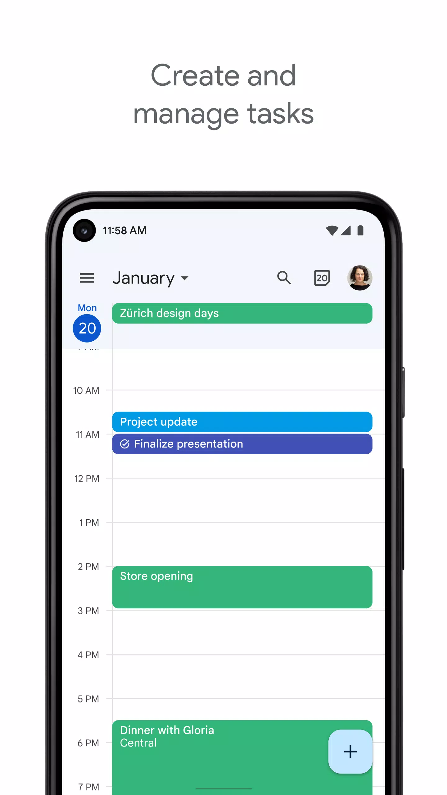 Google Calendar ภาพหน้าจอ 3