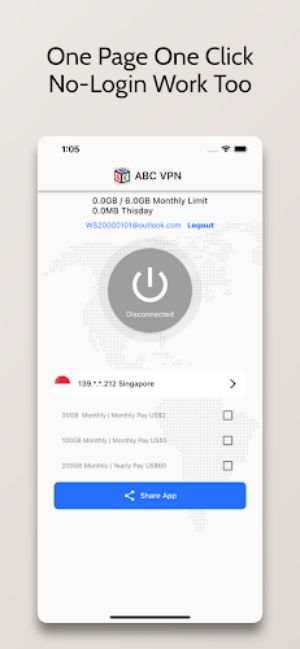 ABC VPN - Very Easy Good VPN Ảnh chụp màn hình 0