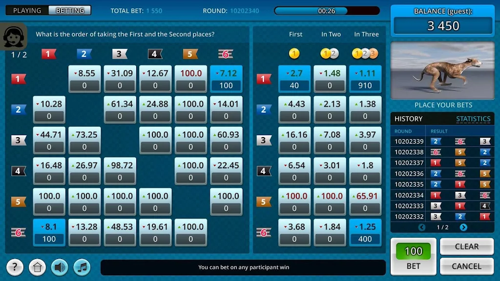 Dogs3D Races Betting ဖန်သားပြင်ဓာတ်ပုံ 0