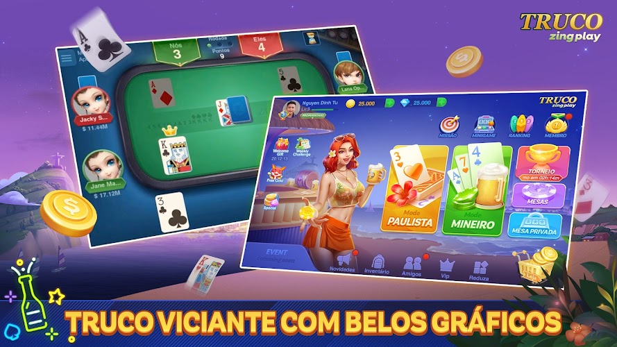Truco ZingPlay: Jogo de cartas Tangkapan skrin 2