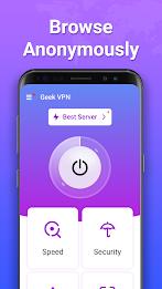 Geek VPN: Fast & Stable Proxy 螢幕截圖 1