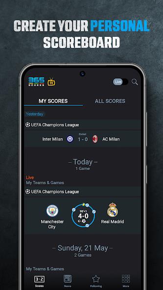 365Scores - Scores en Direct Screenshot 1