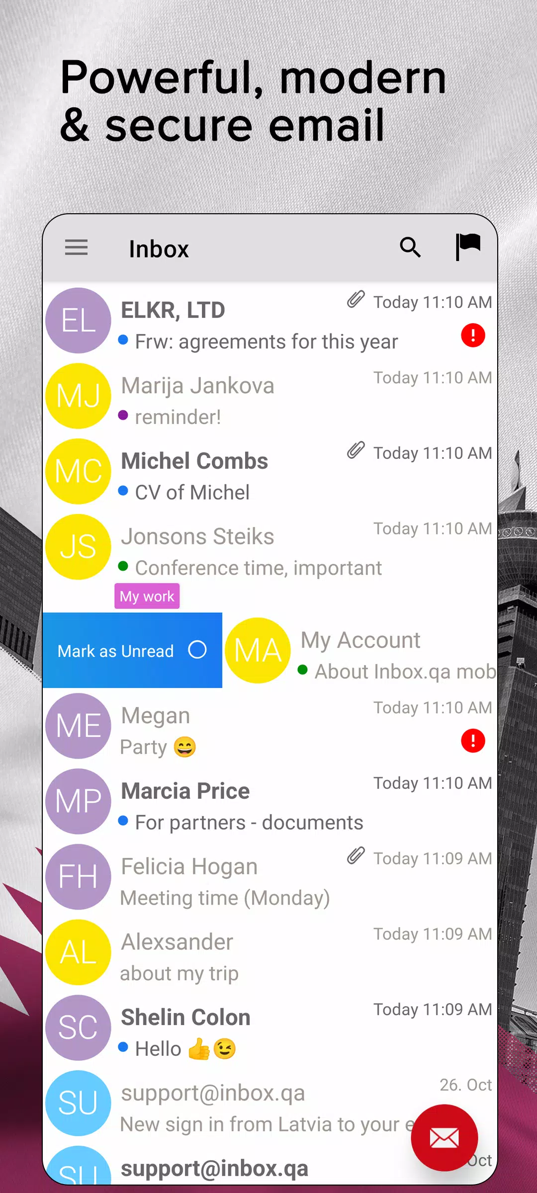 Inbox.qa email Скриншот 0