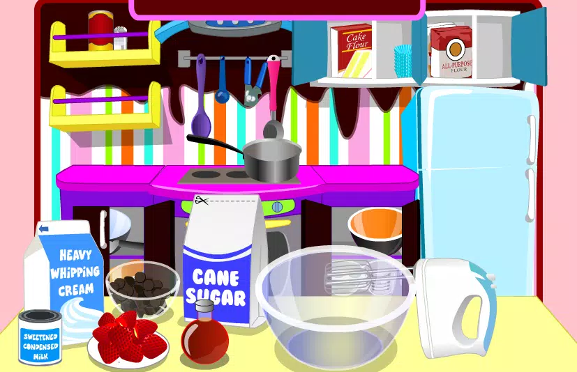 game cooking chocolate cream Screenshot 2