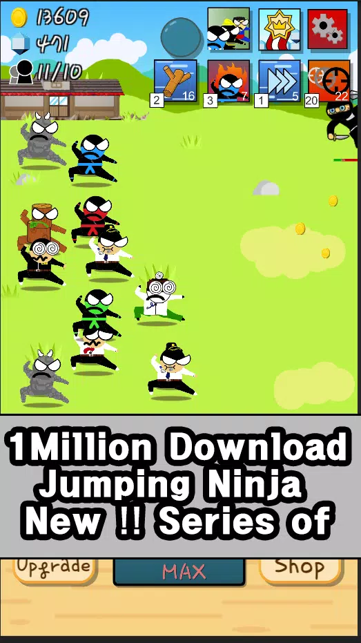 Ninja Growth - Brand new clicker game Mod 螢幕截圖 1