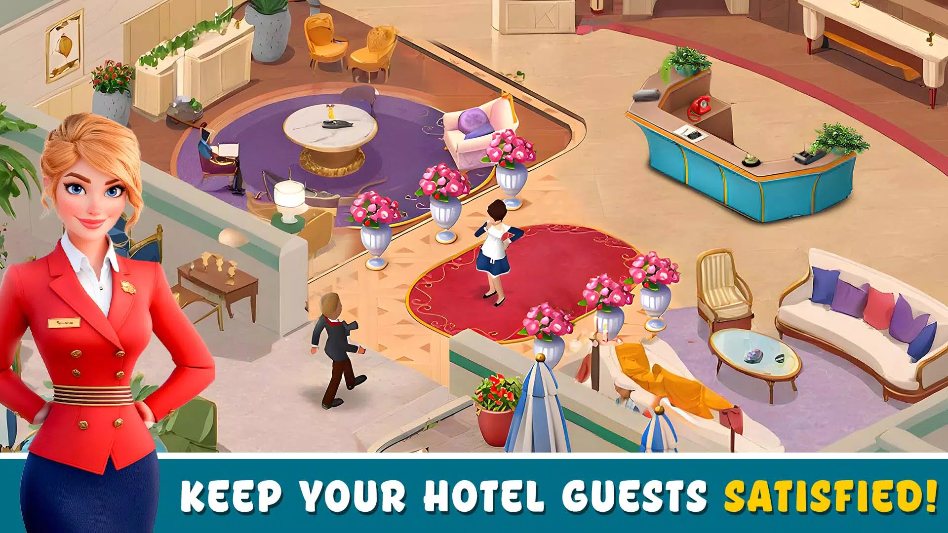 Hotel games: idle hotel tycoon 螢幕截圖 1