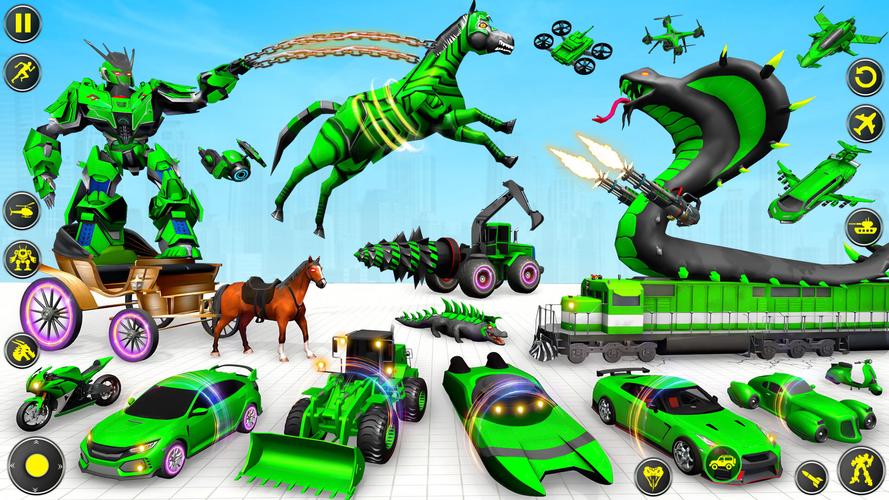 Horse Robot: Car Robot Games 螢幕截圖 1