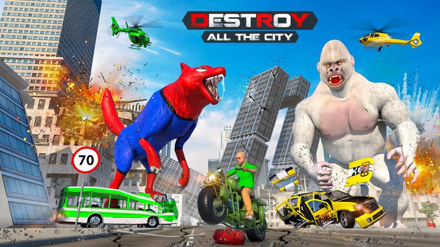 Giant Gorilla Bigfoot Monster 螢幕截圖 1
