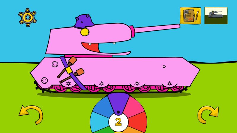 Tanktoon RanZar Coloring Schermafbeelding 1