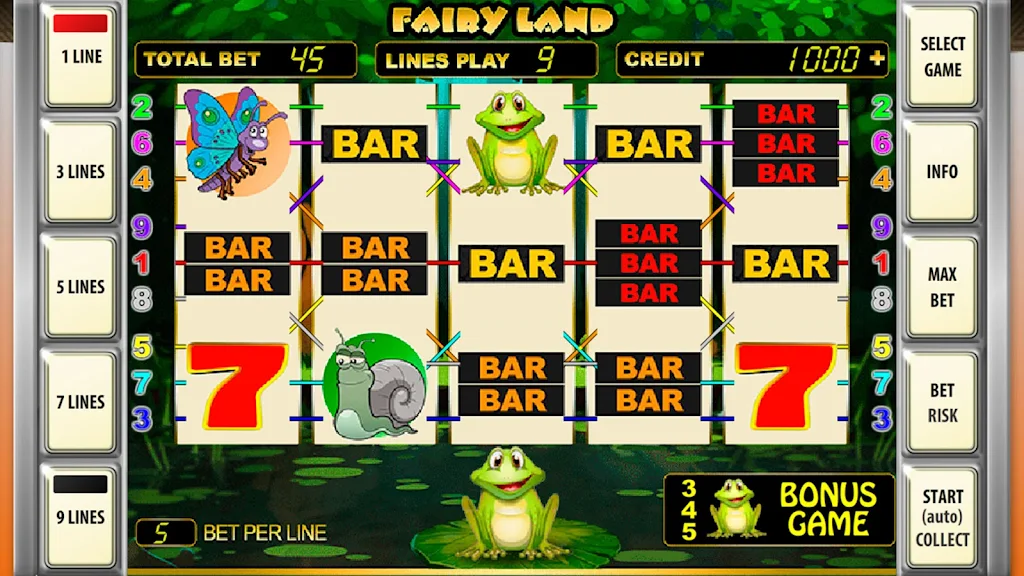Slot machines Fairy Land Deluxe ဖန်သားပြင်ဓာတ်ပုံ 1