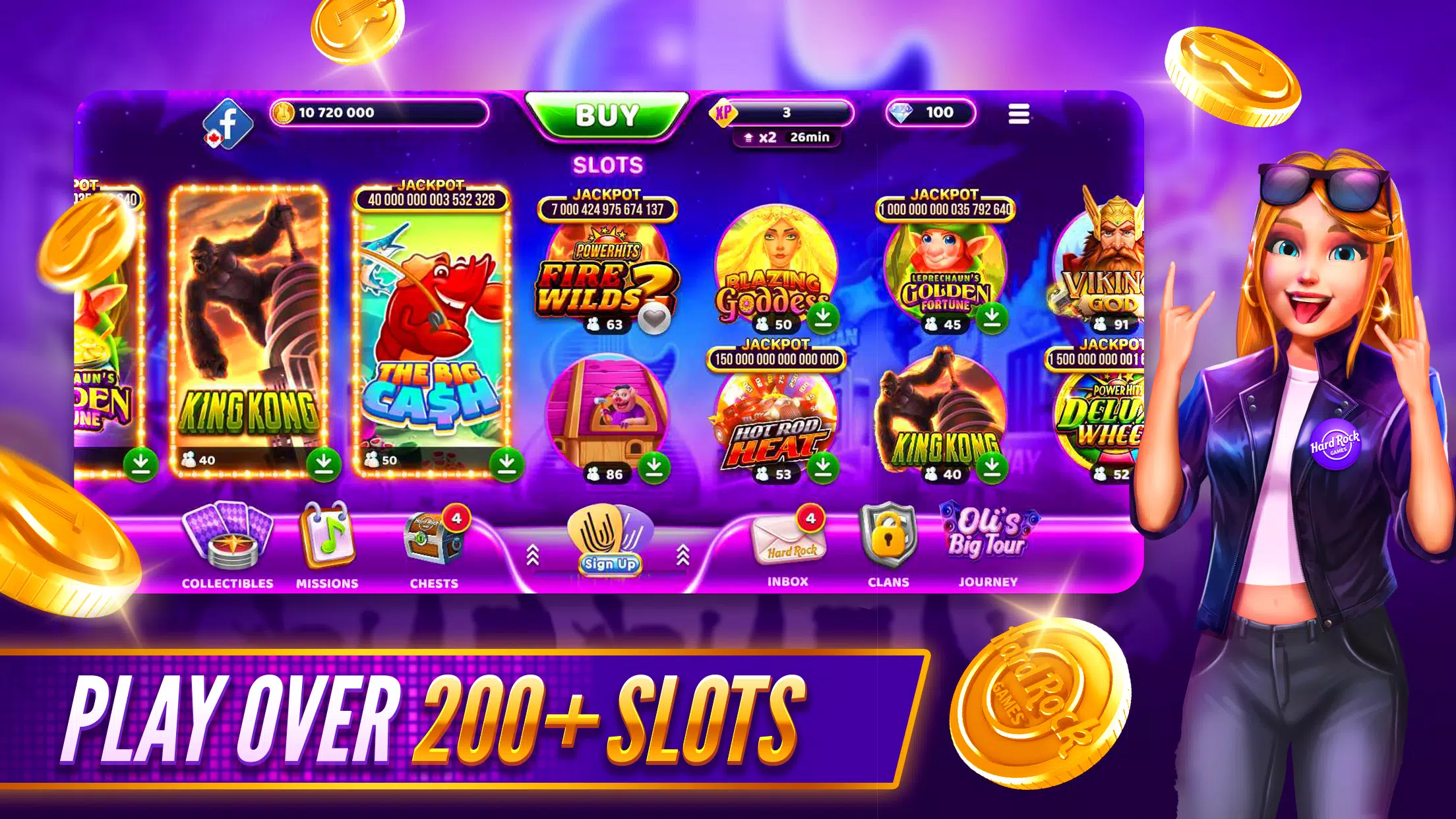 Hard Rock Jackpot Planet 螢幕截圖 0