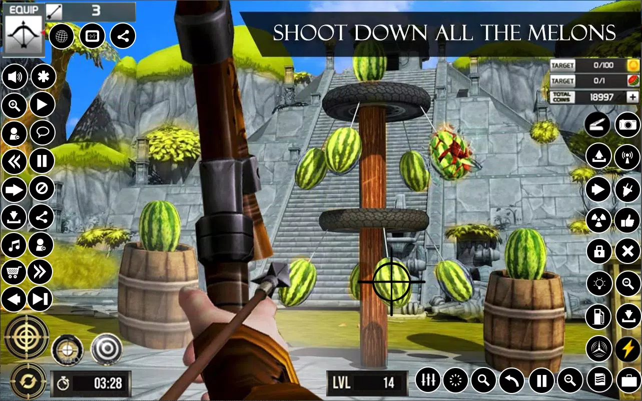 Watermelon Archery Games 3D 螢幕截圖 0