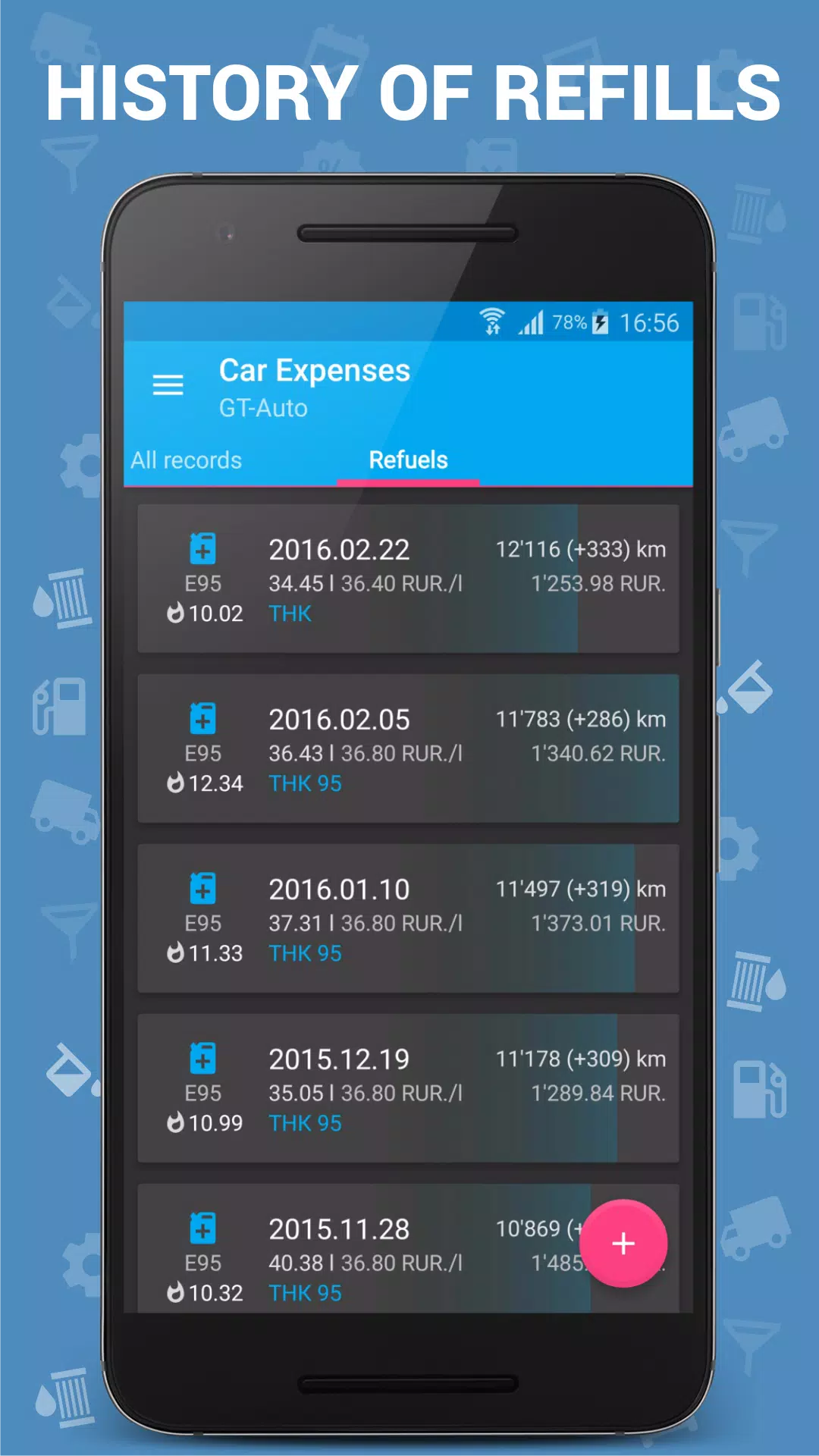 Car Expenses Manager Captura de pantalla 2