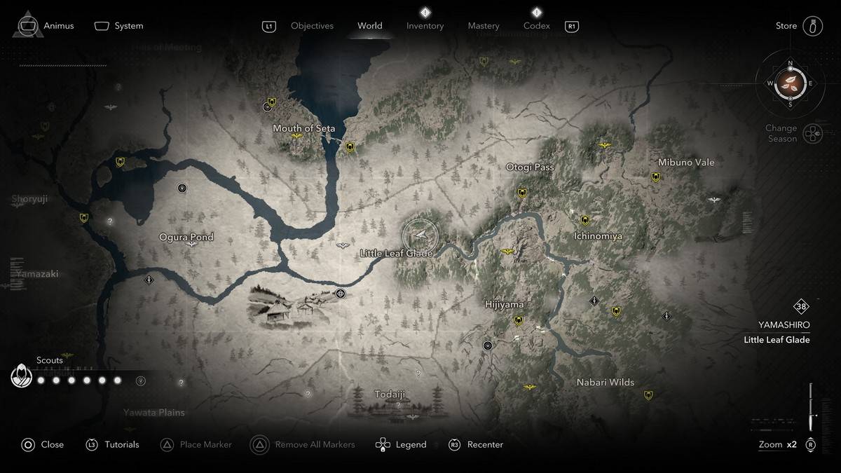 Posizione leggendaria Sumi-E in Assassin's Creed Shadows.
