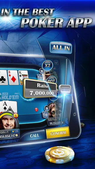 Live Hold’em Pro Poker Ảnh chụp màn hình 1