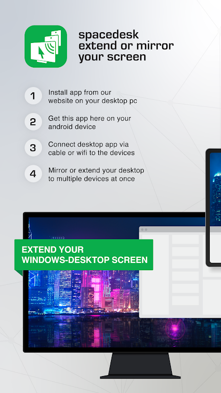 spacedesk - USB Display for PC स्क्रीनशॉट 2