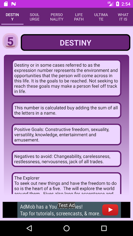 Pythagorean Numerology Calculator 스크린샷 2