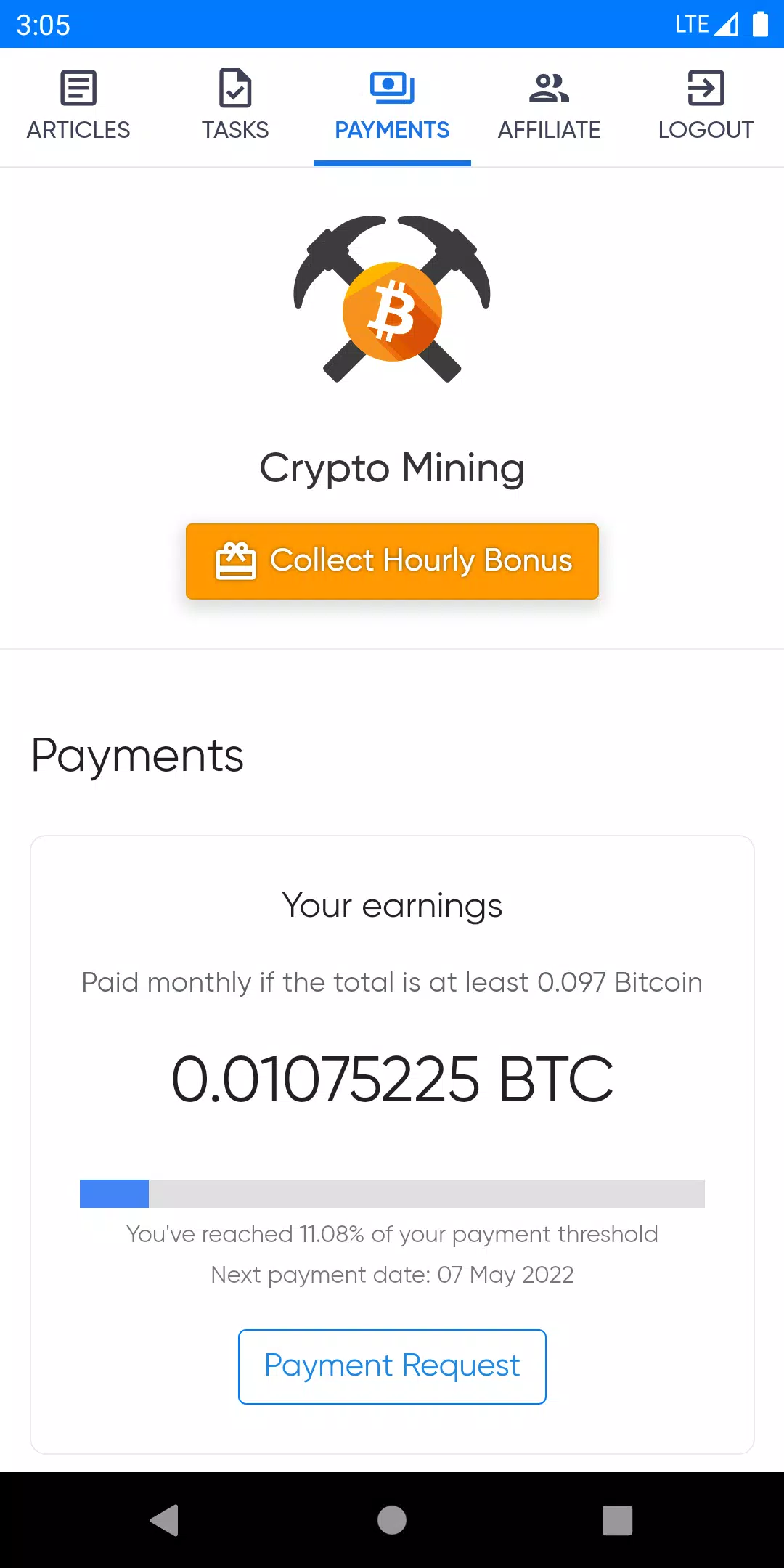Crypto Mining ဖန်သားပြင်ဓာတ်ပုံ 2